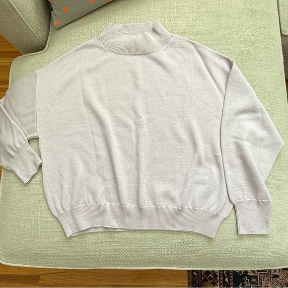 Misha and Puff adult merino wool mock neck pullover in dune M - Picture 3 of 5